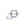 18K White Gold 1.45 ct Diamond Semi Mount Engagement Ring Setting