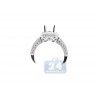18K White Gold 1.03 ct Diamond Semi Mount Setting Womens Engagement Ring