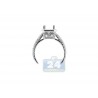 18K White Gold 0.87 ct Diamond Engagement Ring Semi Mount Setting