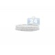 18K White Gold 0.26 ct 3 Row Diamond Womens Band Ring