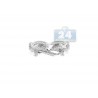 18K White Gold 0.35 ct Diamond Womens Openwork Antique Ring