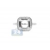 18K White Gold 0.69 ct Square Diamond Engagement Ring Setting
