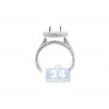 18K White Gold 1.79 ct Diamond Engagement Wedding Rings Set