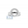 18K White Gold 1.79 ct Diamond Engagement Wedding Rings Set