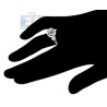 18K White Gold 0.81 ct Round Cut Diamond Engagement Ring Setting