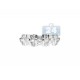 14K White Gold 0.92 ct Baguette Round Diamond Womens Ring